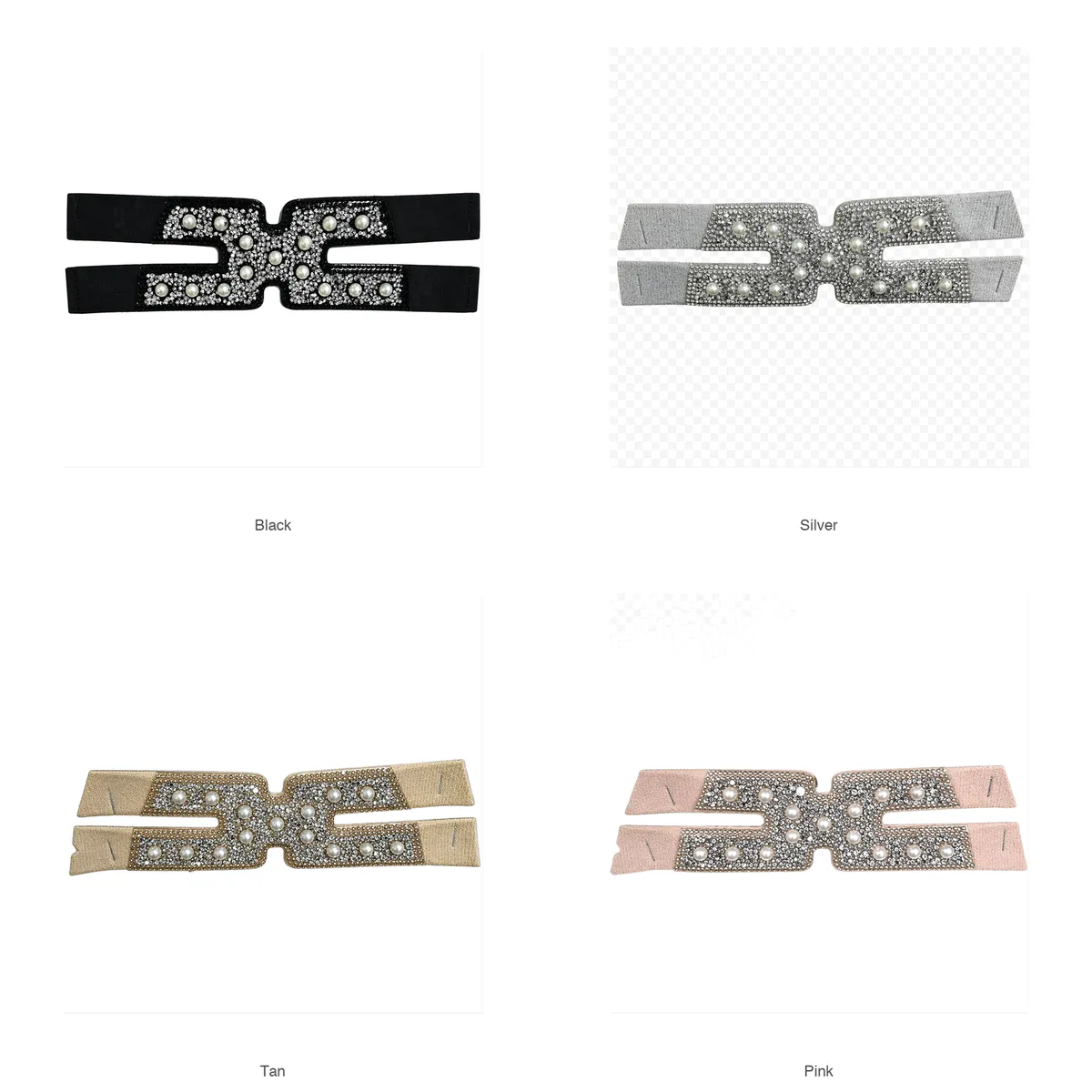 Pearl rhinestone decorative footwear embellishments