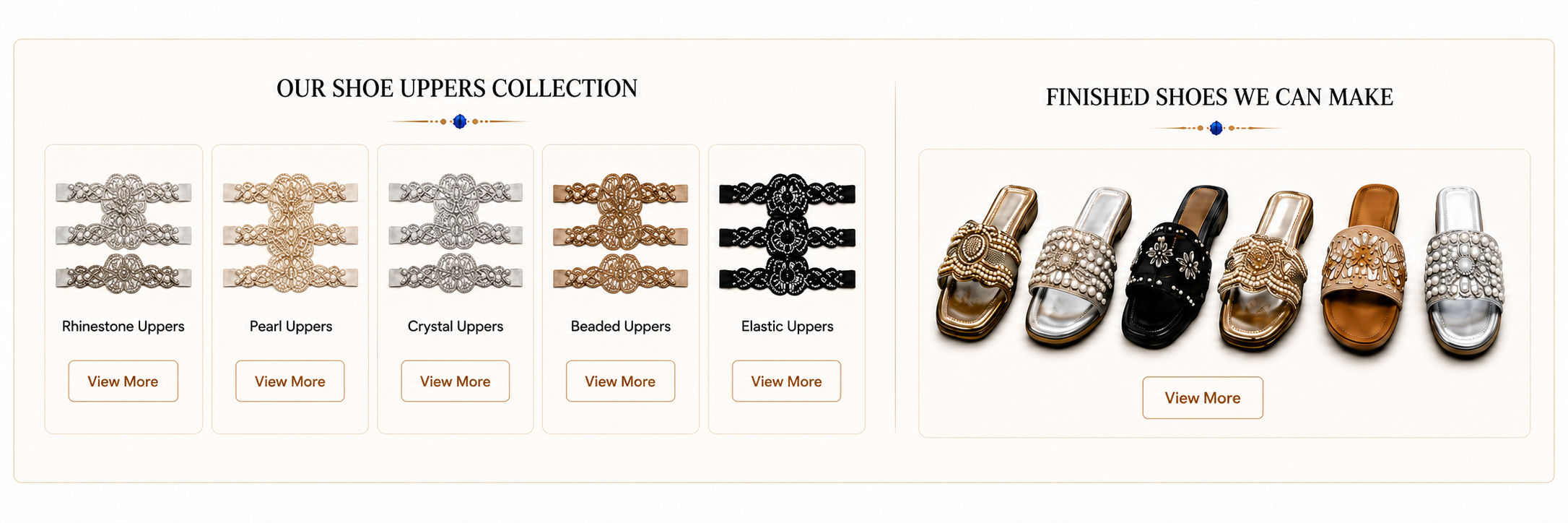 Our Shoe Uppers Collection and Finished Shoes We Can Make